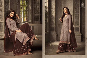 Delisa Indian/Pakistani Ethnic Wear Georgette Plaazosharara for Women
