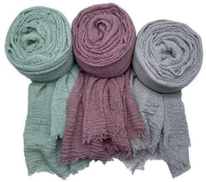 MANSHU 6 PCS Womens Soft Scarf and Wrap