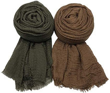 Load image into Gallery viewer, MANSHU 3 PCS Soft Large Scarf Shawl Wrap Hijab - Zainab&#39;s Closet