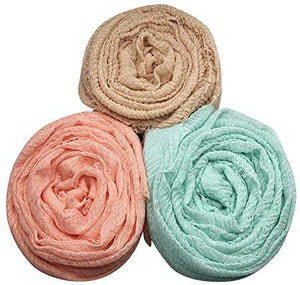 MANSHU 3 PCS Soft Large Scarf Shawl Wrap Hijab - Zainab's Closet