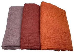 MANSHU 3 PCS Soft Large Scarf Shawl Wrap Hijab - Zainab's Closet