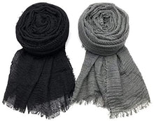 Load image into Gallery viewer, MANSHU 3 PCS Soft Large Scarf Shawl Wrap Hijab - Zainab&#39;s Closet