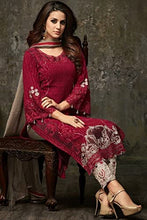 Load image into Gallery viewer, Delisa Indian/Pakistani Ethnic wear Georgette Straight Salwar Kameez