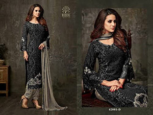 Delisa Indian/Pakistani Ethnic wear Georgette Straight Salwar Kameez