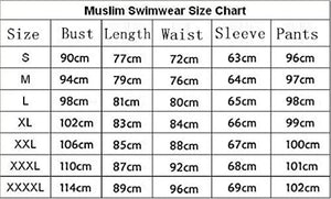 Ababalaya Women's Islamic 2/Piece Full Cover Hijab Burkini Swimsuit Swimwear - Zainab's Closet