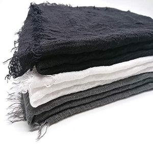 MANSHU 3 PCS Soft Large Scarf Shawl Wrap Hijab - Zainab's Closet