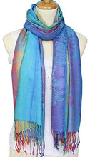 Load image into Gallery viewer, Multicolor Floral Womens Jacquard Cotton Pashmina Wrap Shawl Tassel Scarf - Zainab&#39;s Closet
