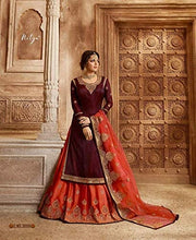 Load image into Gallery viewer, Delisa New Indian/Pakistani Eid Special Party/Ethnic wear Georgette Straight Ghagra Style Salwar for Womens