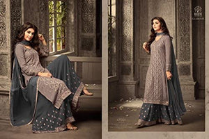 Delisa Indian/Pakistani Ethnic Wear Georgette Plaazosharara for Women