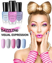 Load image into Gallery viewer, BONTIME Non-Toxic Nail Polish - Easy Peel Off &amp; Quick Dry, Organic Water Based Nail Polish Set for Women,Teens,Kids(6 Colors,0.27 fl oz) - Zainab&#39;s Closet