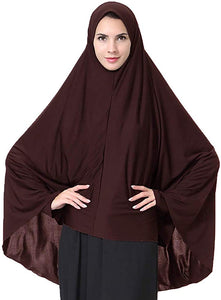 Ababalaya Elegant Modest Islamic Soft Lightweight Jersey Hijab - Zainab's Closet