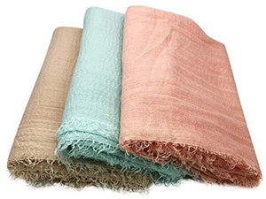 MANSHU 3 PCS Soft Large Scarf Shawl Wrap Hijab - Zainab's Closet