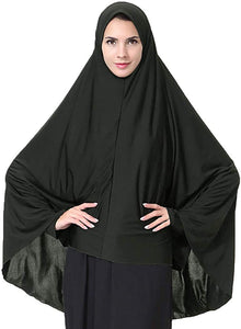 Ababalaya Elegant Modest Islamic Soft Lightweight Jersey Hijab - Zainab's Closet