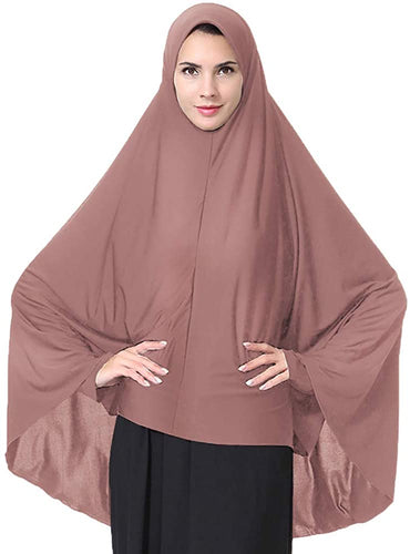 Ababalaya Elegant Modest Islamic Soft Lightweight Jersey Hijab - Zainab's Closet