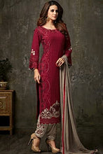 Load image into Gallery viewer, Delisa Indian/Pakistani Ethnic wear Georgette Straight Salwar Kameez