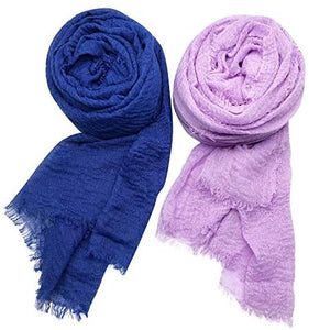 MANSHU 3 PCS Soft Large Scarf Shawl Wrap Hijab - Zainab's Closet