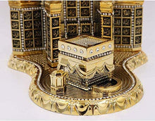 Load image into Gallery viewer, Modefa Islamic Turkish Table Decor Showpiece Gift Sculpture Figure Arabic 99 Names of Allah Kaba Clock Tower Replica Gold