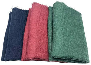 MANSHU 3 PCS Soft Large Scarf Shawl Wrap Hijab - Zainab's Closet