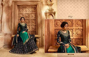 Delisa New Indian/Pakistani Eid Special Party/Ethnic wear Georgette Straight Ghagra Style Salwar for Womens