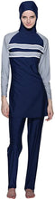 Load image into Gallery viewer, Ababalaya Women&#39;s Islamic 2/Piece Full Cover Hijab Burkini Swimsuit Swimwear - Zainab&#39;s Closet