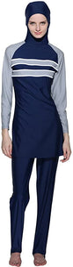 Ababalaya Women's Islamic 2/Piece Full Cover Hijab Burkini Swimsuit Swimwear - Zainab's Closet