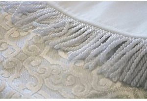 Gift Box Prayer Mat - Luxury Islamic Prayer Rug White Shimmery Kaba (Silver)