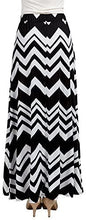 Load image into Gallery viewer, Lock and Love Women&#39;s Print/Solid High Waist Maxi Skirt-Made in U.S.A. - Zainab&#39;s Closet