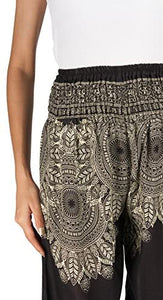 Joob Joob Women's Comfy Bohemian Tapered Elephant Loose Yoga Travel Pajama Lounge Pants - Zainab's Closet