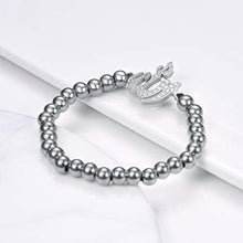 Load image into Gallery viewer, PROSTEEL Childrens&#39; Allah Bracelet, Islamic Jewelry Stainless Steel Beaded Chain Bracelet, fits Wrist from 5.9&#39;&#39; to 7.9&#39;&#39;