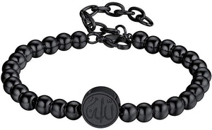 PROSTEEL Childrens' Allah Bracelet, Islamic Jewelry Stainless Steel Beaded Chain Bracelet, fits Wrist from 5.9'' to 7.9''
