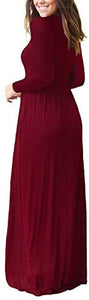 VIISHOW Casual Maxi Dress with Pockets - Zainab's Closet