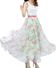 Load image into Gallery viewer, Afibi Womens Full/Ankle Length Blending Maxi Chiffon Long Skirt - Zainab&#39;s Closet
