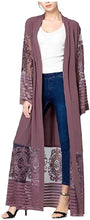 Load image into Gallery viewer, Abetteric Womens Embroidered Dubai Style Muslim Abaya Robe