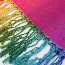 Load image into Gallery viewer, Multicolor Floral Womens Jacquard Cotton Pashmina Wrap Shawl Tassel Scarf - Zainab&#39;s Closet