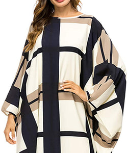 Xiannu Plus Size Maxi Batwing Sleeve Arabic Kaftan Dress - Zainab's Closet