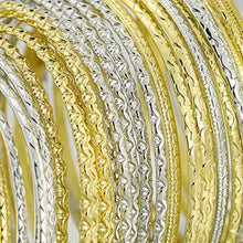 Load image into Gallery viewer, Ensoul Childrens&#39; Flower Mixed Metal Aztec Multi Bangle Set of 50