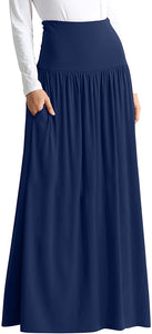 Regular & Plus Size Maxi Skirts with Pockets