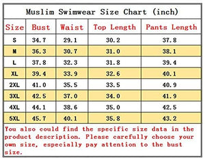 KXCFCYS Modest Islamic Swimsuit Hijab Full Coverage Swimwear - Zainab's Closet
