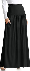 Regular & Plus Size Maxi Skirts with Pockets