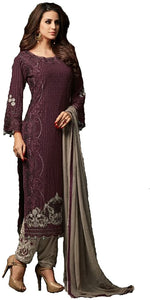 Delisa Indian/Pakistani Ethnic wear Georgette Straight Salwar Kameez