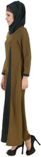 Load image into Gallery viewer, MyBatua Jihan Olive &amp; Dark Green Kashibo Abaya - Zainab&#39;s Closet