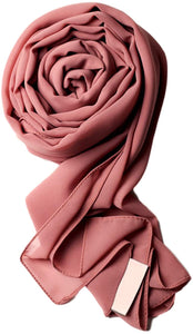 Voile Chic 8 Colors Premium Chiffon Wrap Head Scarf (Non-Slip)