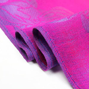 Multicolor Floral Womens Jacquard Cotton Pashmina Wrap Shawl Tassel Scarf - Zainab's Closet