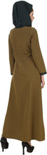 Load image into Gallery viewer, MyBatua Jihan Olive &amp; Dark Green Kashibo Abaya - Zainab&#39;s Closet
