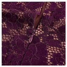 Load image into Gallery viewer, MISSMAY Women&#39;s Vintage Full Lace Contrast Bell Sleeve Formal Long Dress - Zainab&#39;s Closet