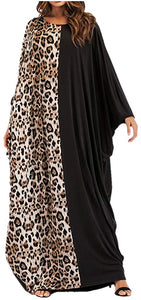 Qianliniuinc Women's Black Loose Plus Size Arabic Abaya - Zainab's Closet
