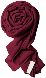 Voile Chic 8 Colors Premium Chiffon Wrap Head Scarf (Non-Slip)