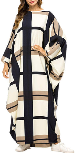 Xiannu Plus Size Maxi Batwing Sleeve Arabic Kaftan Dress - Zainab's Closet