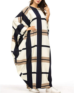 Xiannu Plus Size Maxi Batwing Sleeve Arabic Kaftan Dress - Zainab's Closet