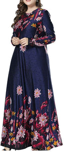 Qianliniuinc Womens Abaya Maxi Dress - Lady Long Sleeve Gown(M-4XL)